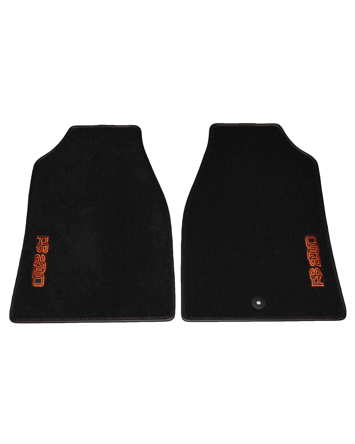 Escort MK2 RS2000 - Black Luxury Carpet Front Mats With Logos