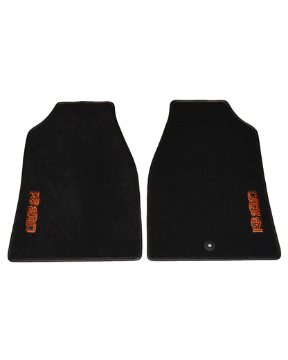 Escort MK2 RS2000 - Black Luxury Carpet Front Mats With Logos