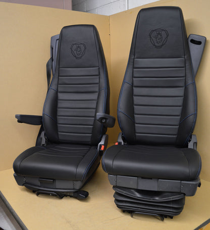 Scania R-Series Genuine Leather Retrim Kit For Front Seats & Door Cards