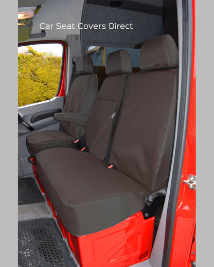 Mercedes Sprinter Heavy Duty Black Seat Covers (2006 - 2018 2nd Gen)