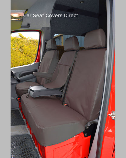Mercedes Sprinter Heavy Duty Black Seat Covers (2006 - 2018 2nd Gen)