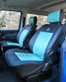 Volkswagen Transporter T4 Black & Blue Seat Covers