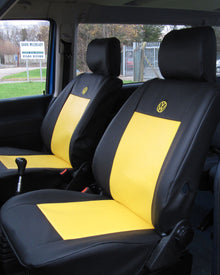Volkswagen Transporter T4 black & yellow seat covers