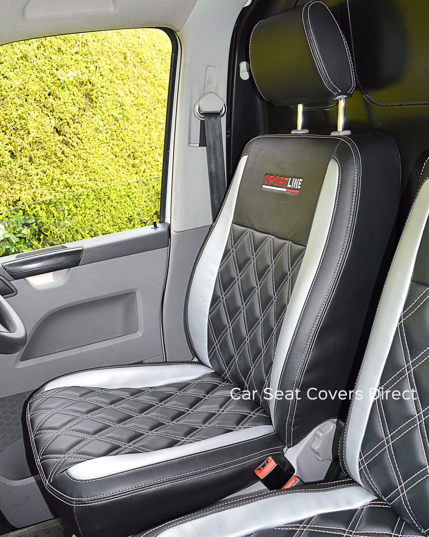 Volkswagen Transporter T5 Black & Silver Diamonds & Logos