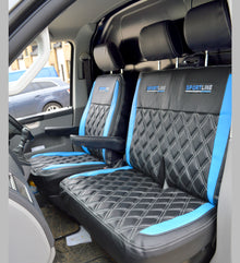 VW Transporter T5 Sportline Diamonds - Black with Blue Inserts