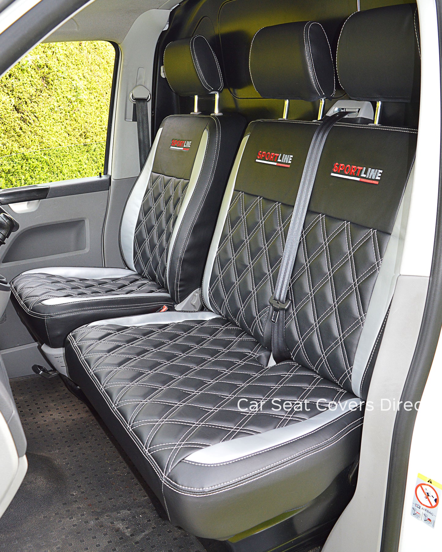 Volkswagen Transporter T5 Black & Silver Diamonds & Logos