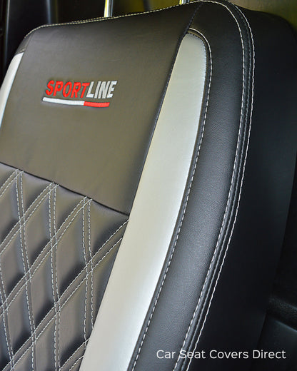 Volkswagen Transporter T5 Black & Silver Diamonds & Logos