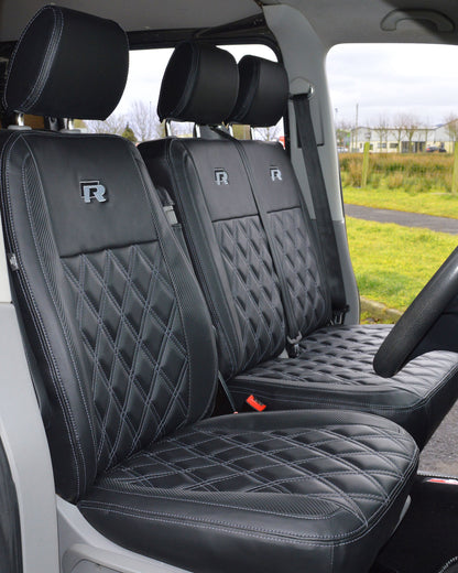 Volkswagen Transporter T5 R Line - Black & Carbon Diamond Quilting