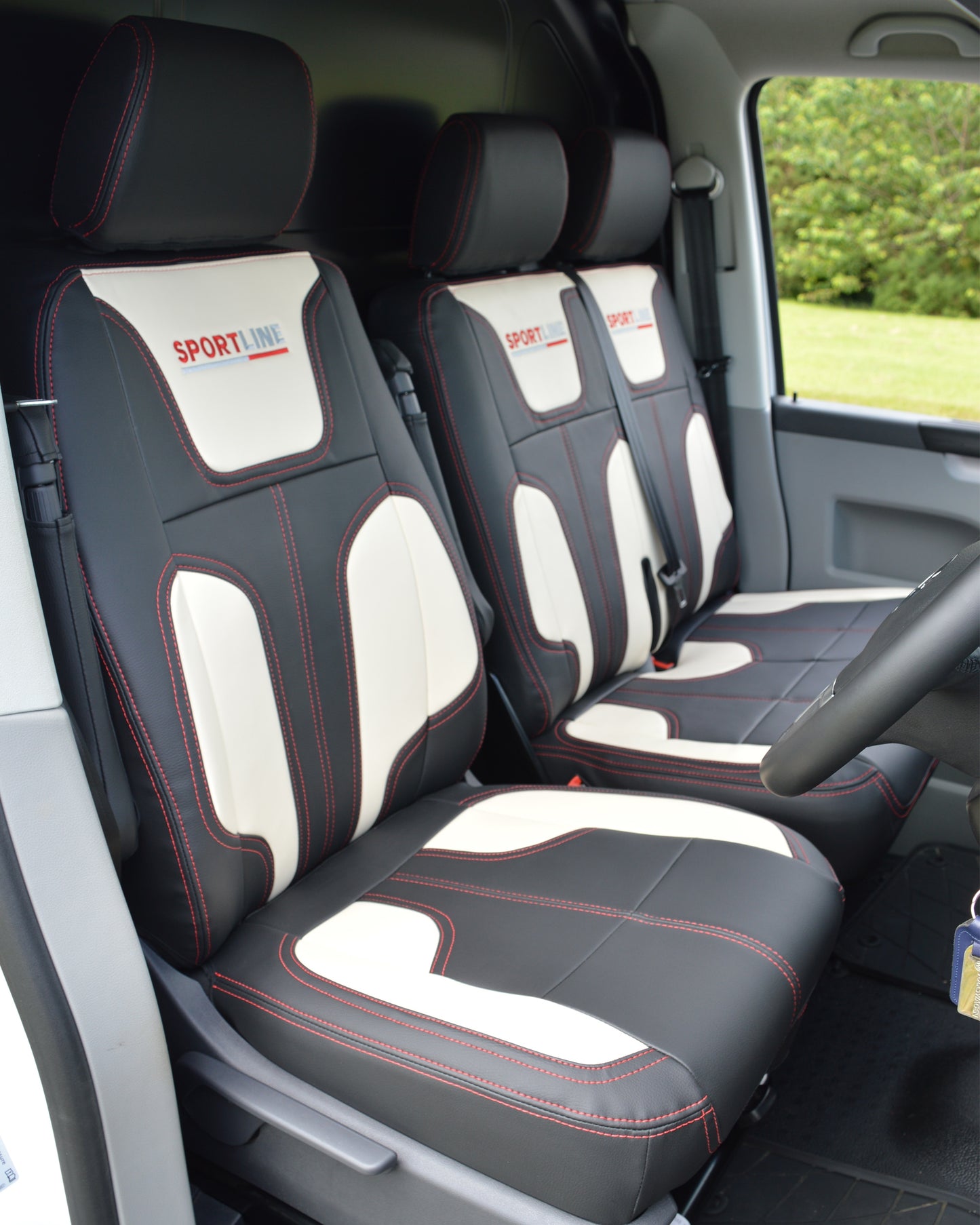 Volkswagen VW Transporter T5 & T6 Sportline Replica Leatherette Seat Covers