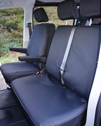Volkswagen VW Transporter T5 Heavy Duty Seat Covers - Black