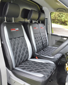 Volkswagen Transporter T5 Black & Silver Diamonds & Logos