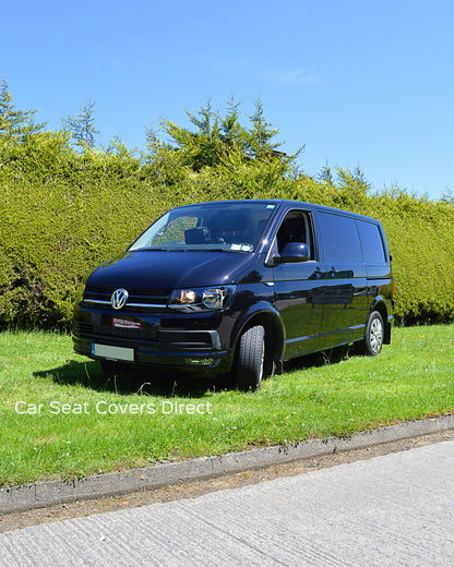 Volkswagen Transporter T6 - Black Diamonds White Stitching