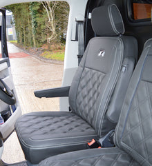 Volkswagen Transporter T5 R Line Charcoal & Perforated Diamond Quilting