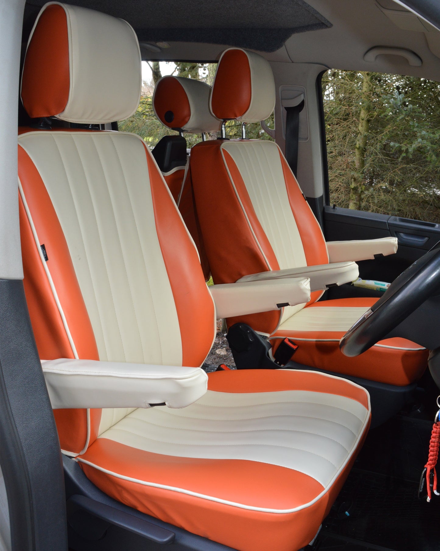 Volkswagen T6 Caravelle Camper (6 seats) Orange & Cream