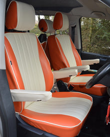 Volkswagen T6 Caravelle Camper (6 seats) Orange & Cream