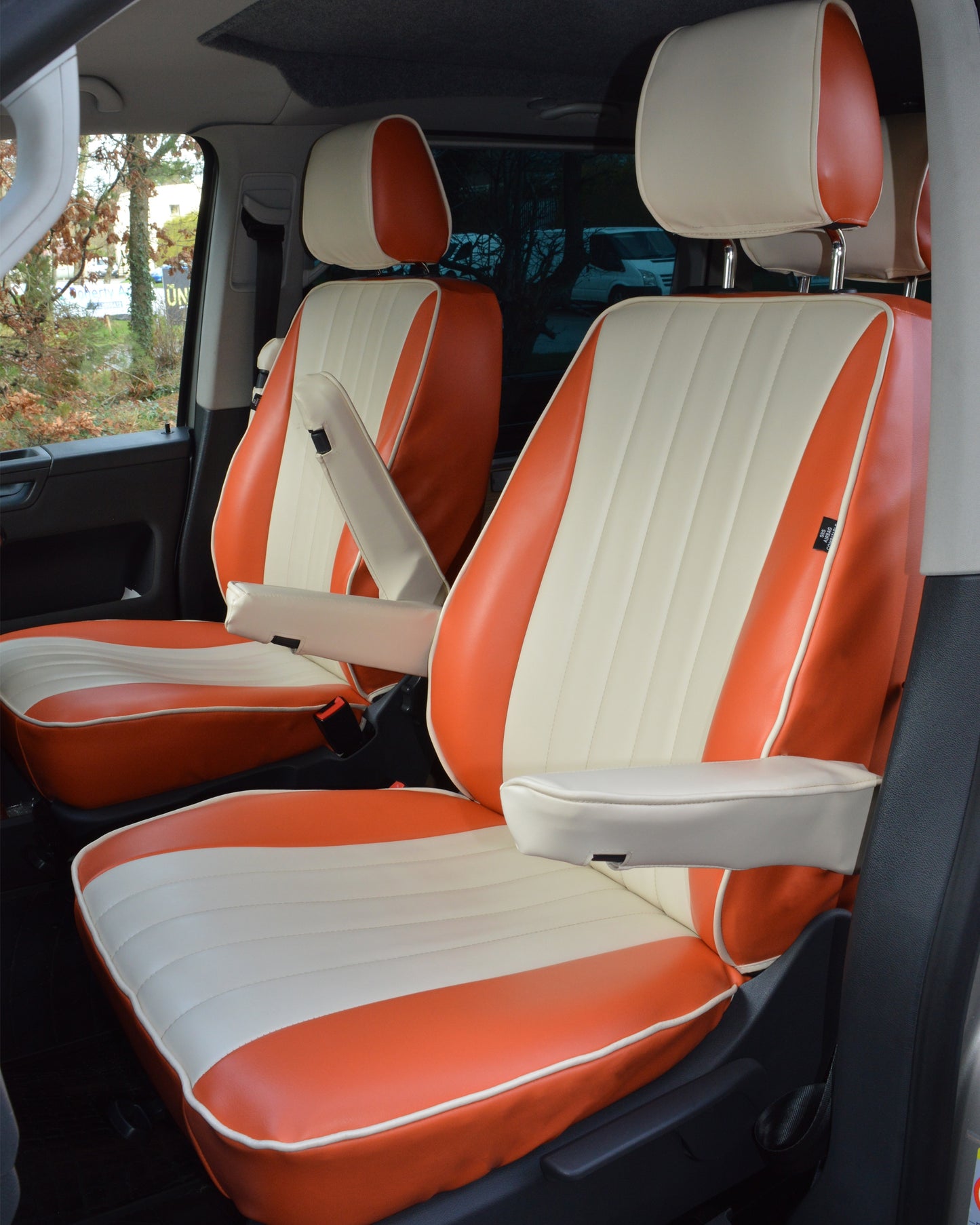 Volkswagen T6 Caravelle Camper (6 seats) Orange & Cream