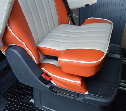 Volkswagen T6 Caravelle Camper (6 seats) Orange & Cream
