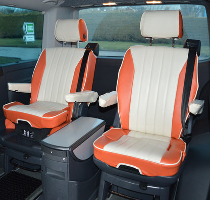 Volkswagen T6 Caravelle Camper (6 seats) Orange & Cream