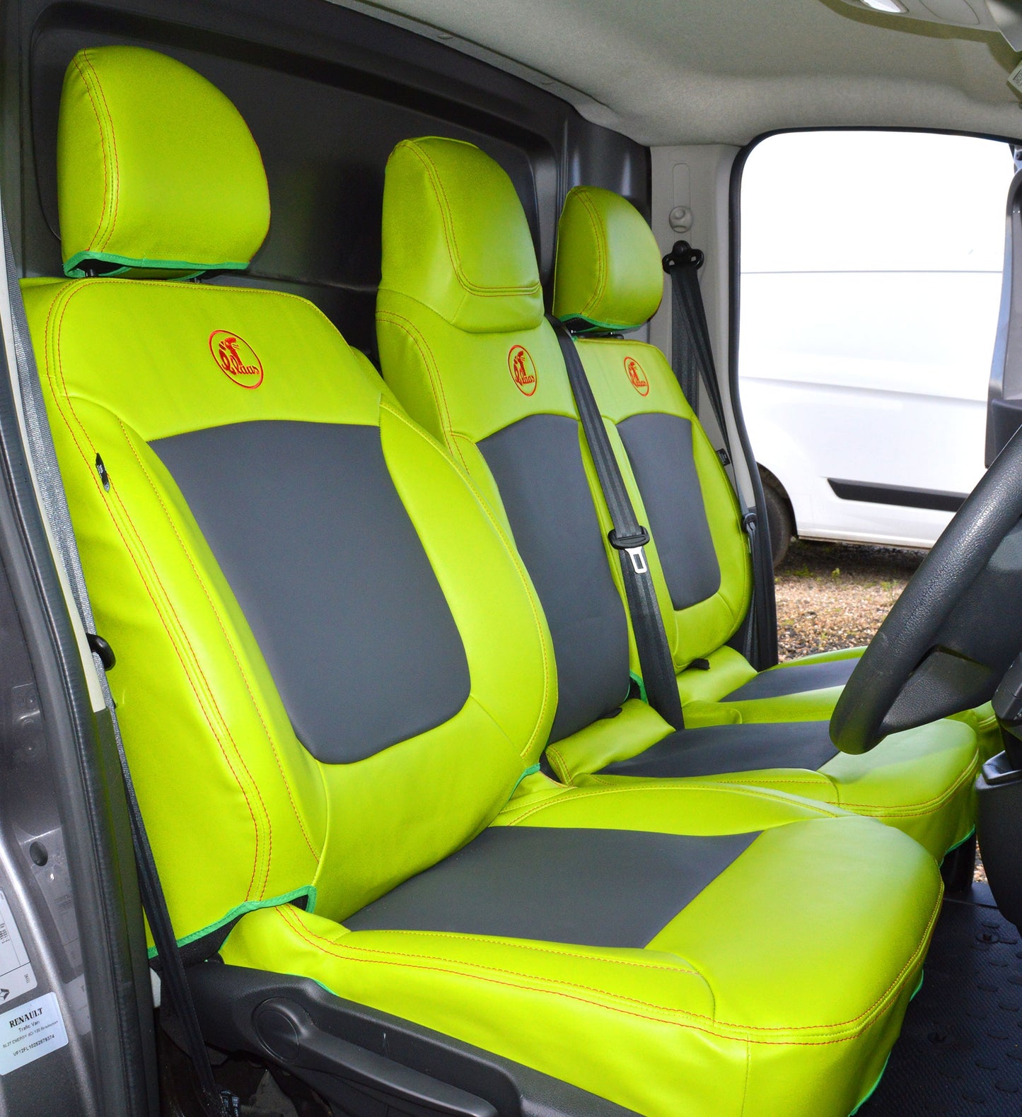 Nissan NV300 Citrus Green Leatherette Seat Covers