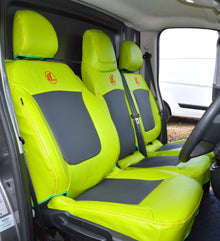 Nissan NV300 Citrus Green Leatherette Seat Covers