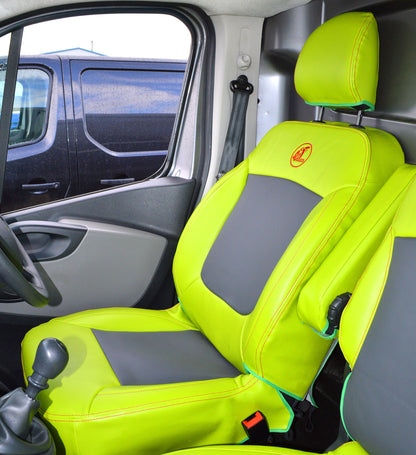Nissan NV300 Citrus Green Leatherette Seat Covers