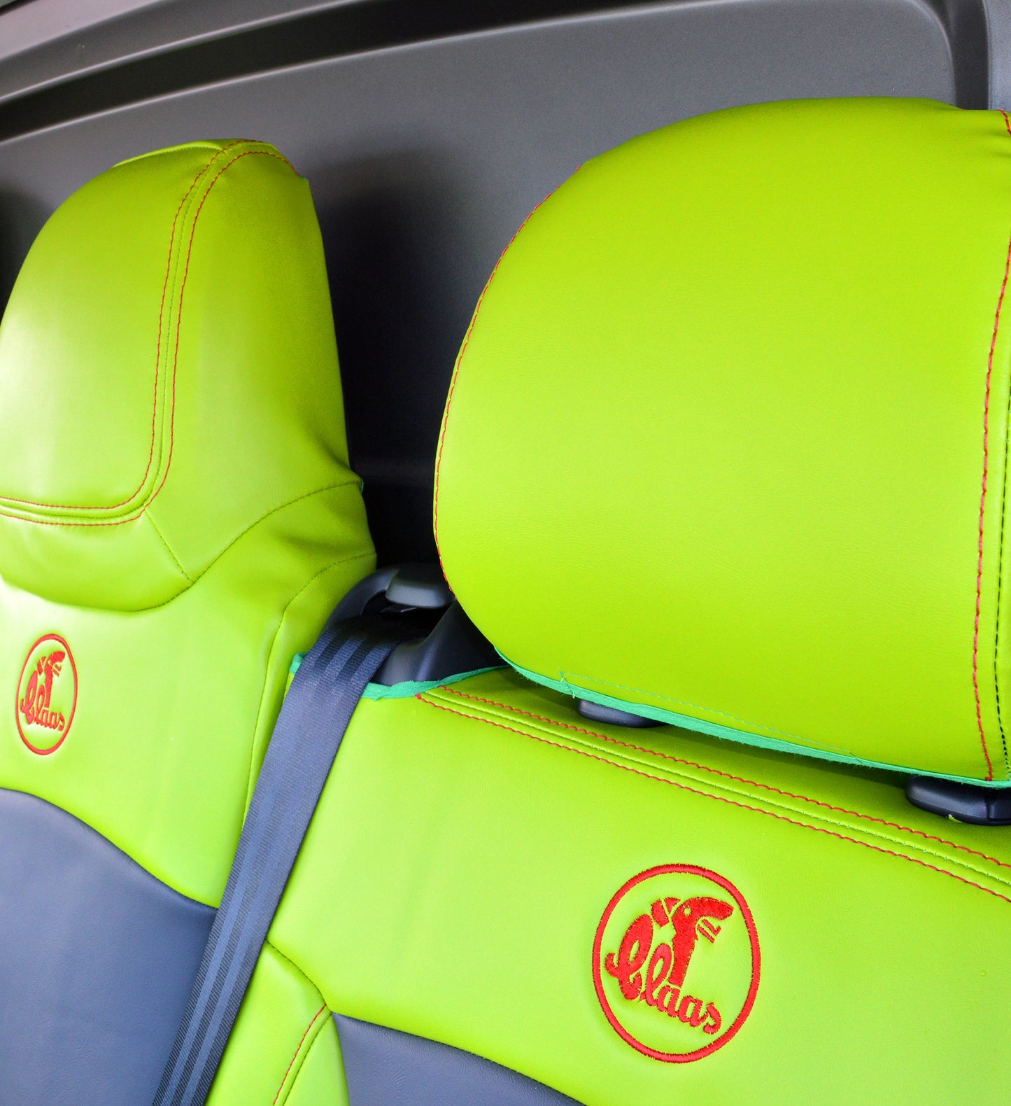 Vauxhall / Opel Vivaro Citrus Green Leatherette Seat Covers