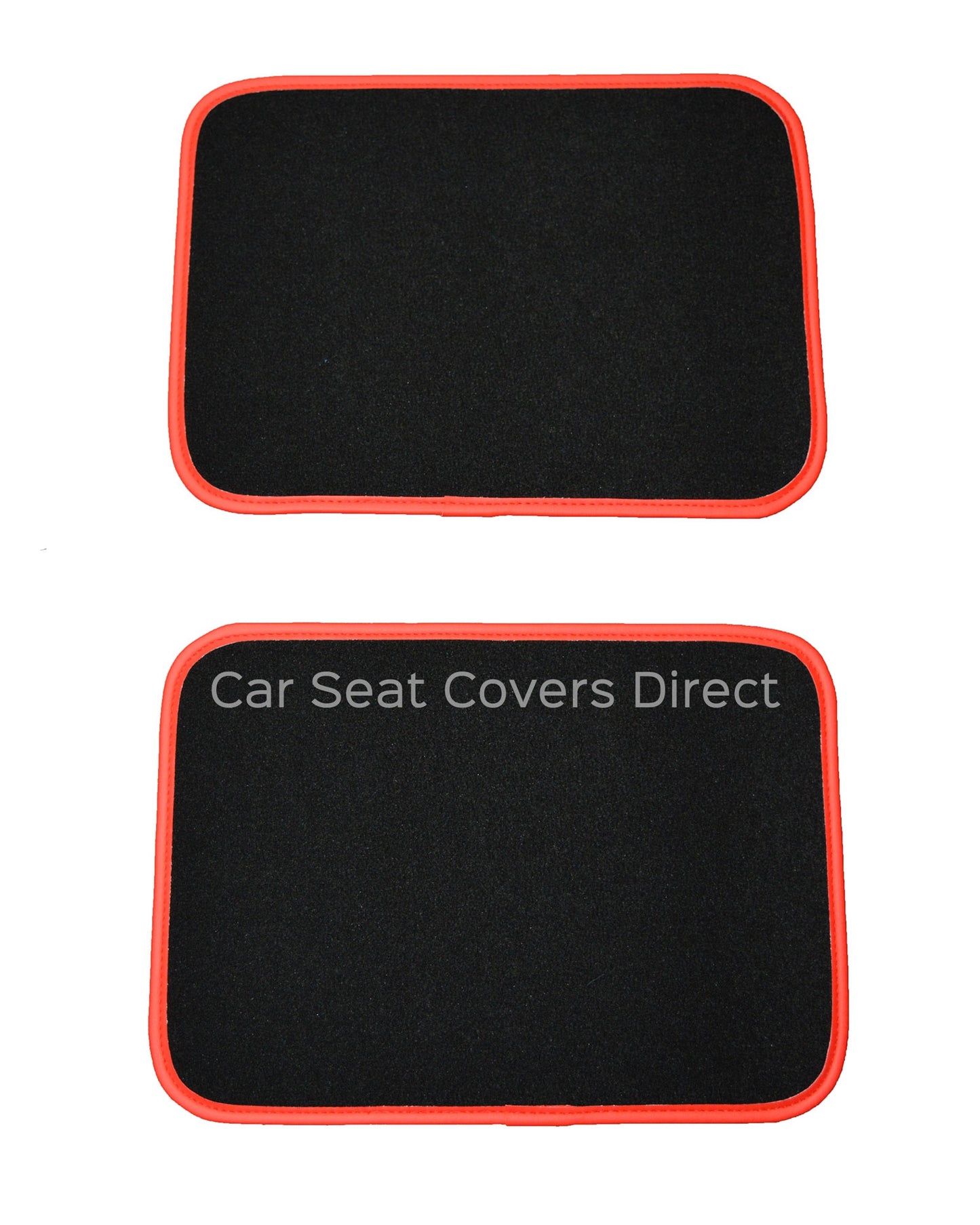 Toyota Corolla Red Edged Custom-Made Floor Mats 2x logos
