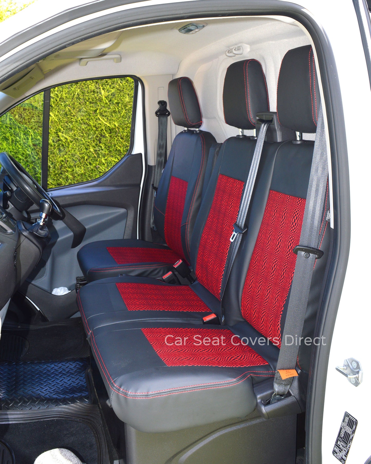 Ford Transit - Black & Red Mosaic Centre Panels