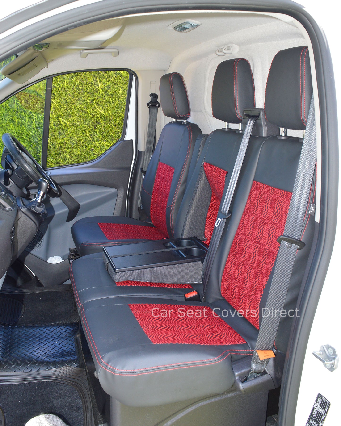 Ford Transit - Black & Red Mosaic Centre Panels