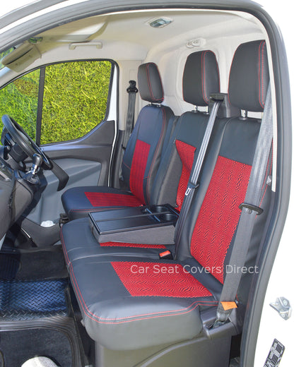 Ford Transit - Black & Red Mosaic Centre Panels