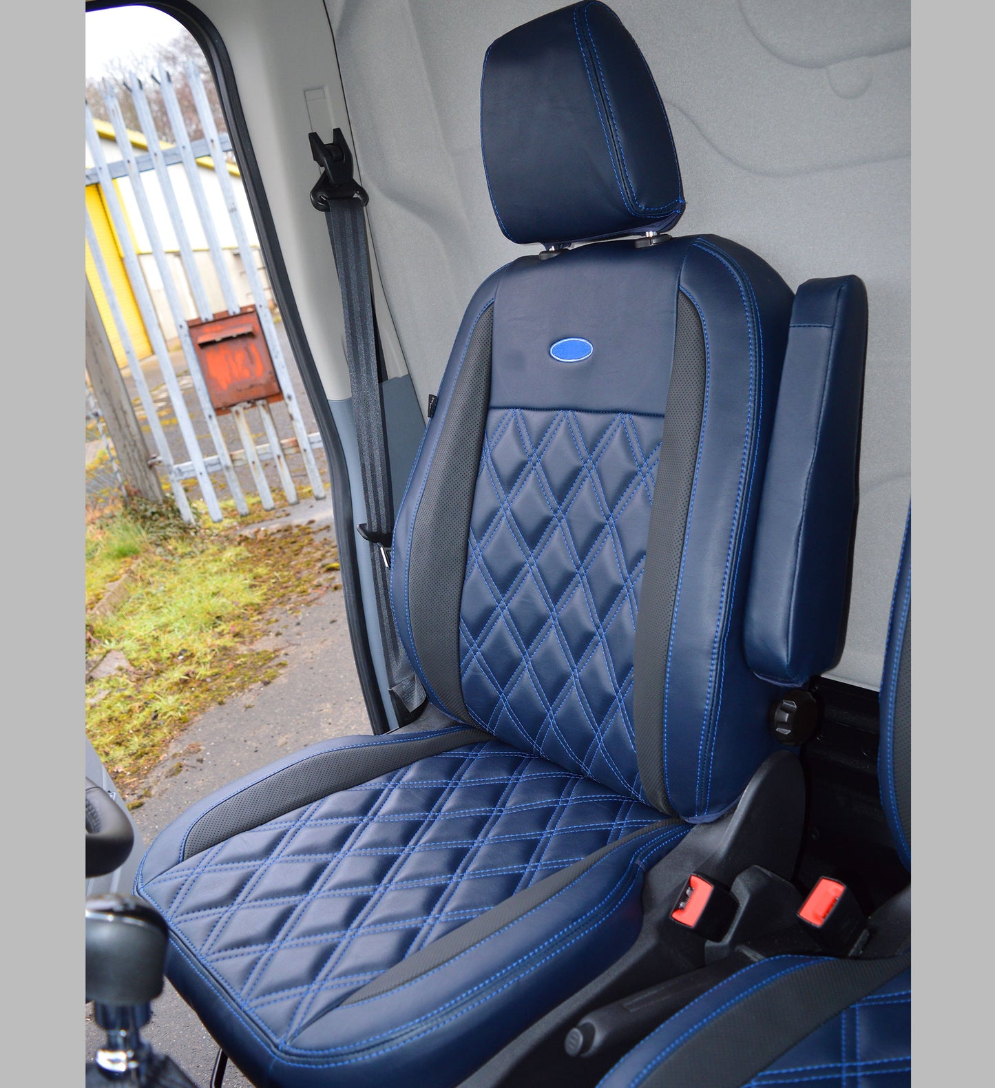 Ford Transit MK8 Tailored Diamond Quilted Seat Covers