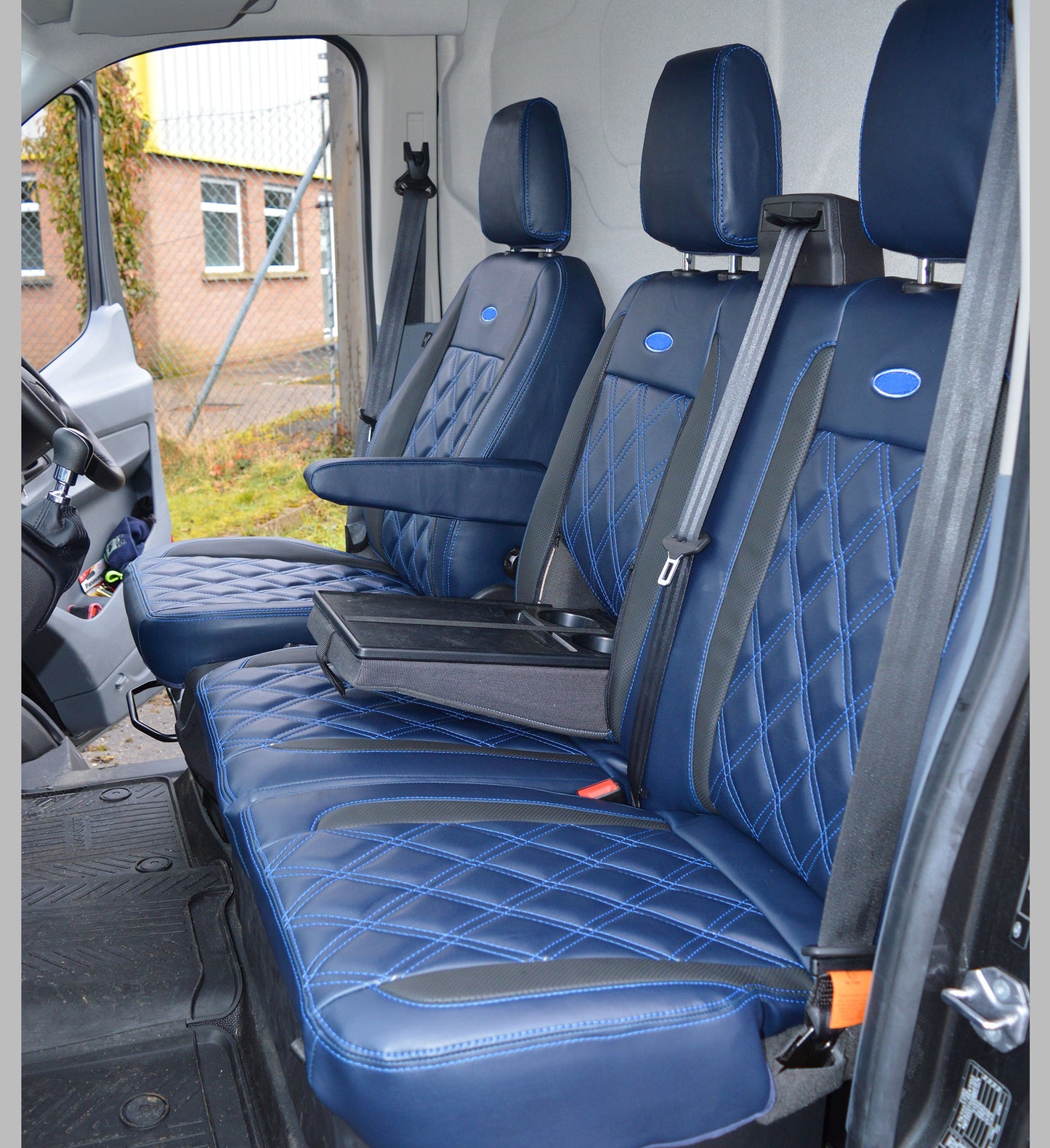 Ford Transit - Navy & Black Seat Covers