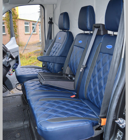 Ford Transit - Navy & Black Seat Covers