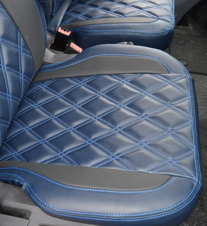 Ford Transit MK8 Tailored Diamond Quilted Seat Covers