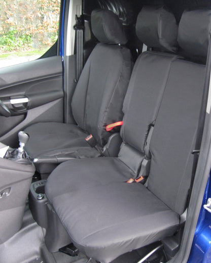 Ford Transit Connect Extra Heavy Duty Black Seat Covers (2nd Generation)