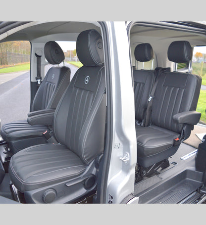 Mercedes Benz Vito W447 Tailored Van Seat Covers With Memory Foam - 5 Seater