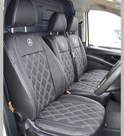 Mercedes Benz Vito W447 with Diamond Quilted Van Seat Covers