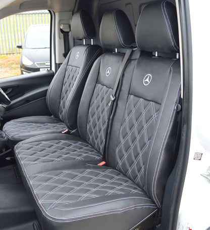 Mercedes Benz Vito W447 with Diamond Quilted Van Seat Covers