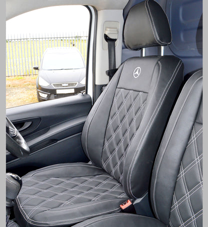 Mercedes Benz Vito W447 with Diamond Quilted Van Seat Covers