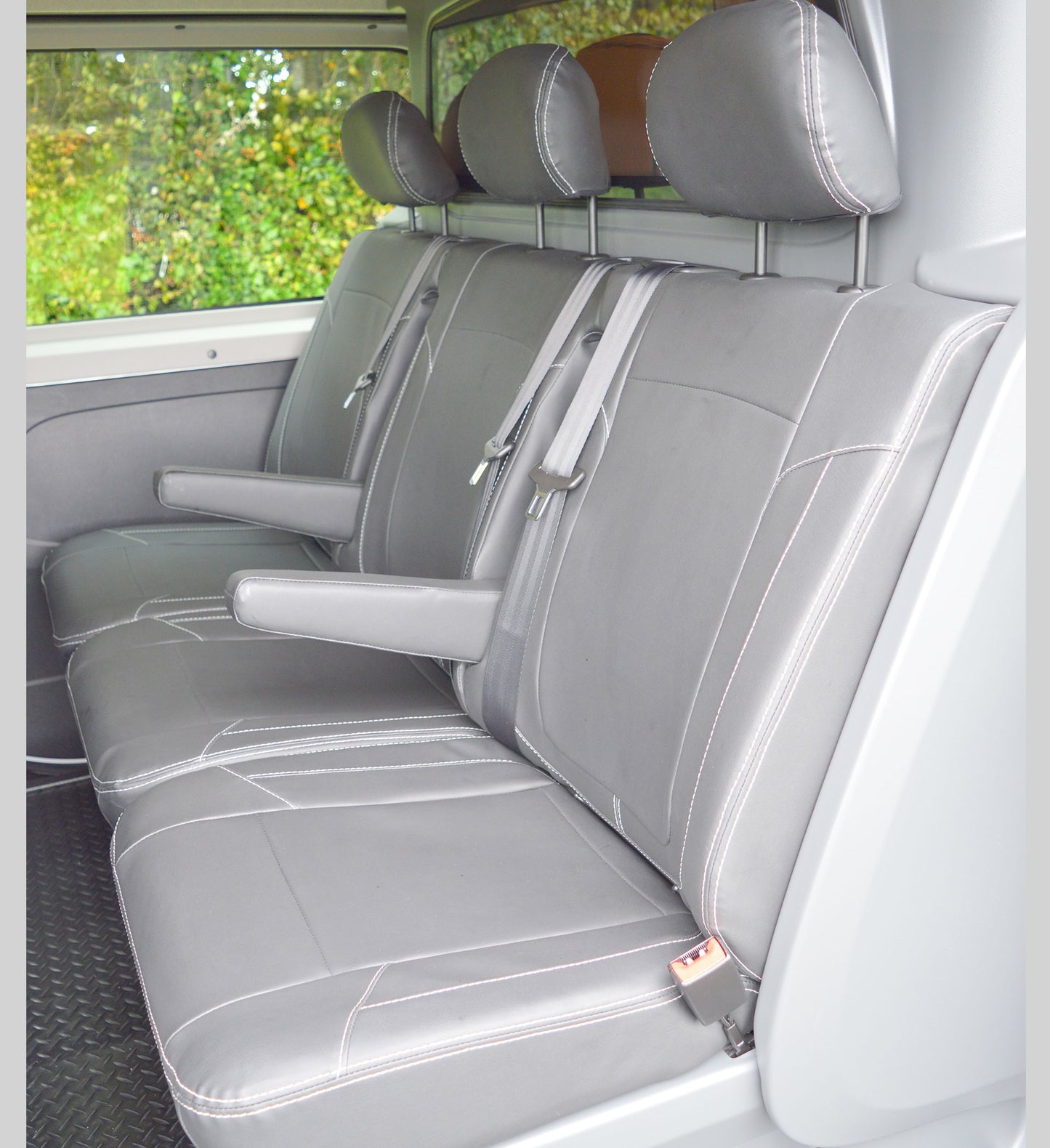 Vauxhall / Opel Vivaro Crew Cab Tailored Van Seat Covers - Charcoal