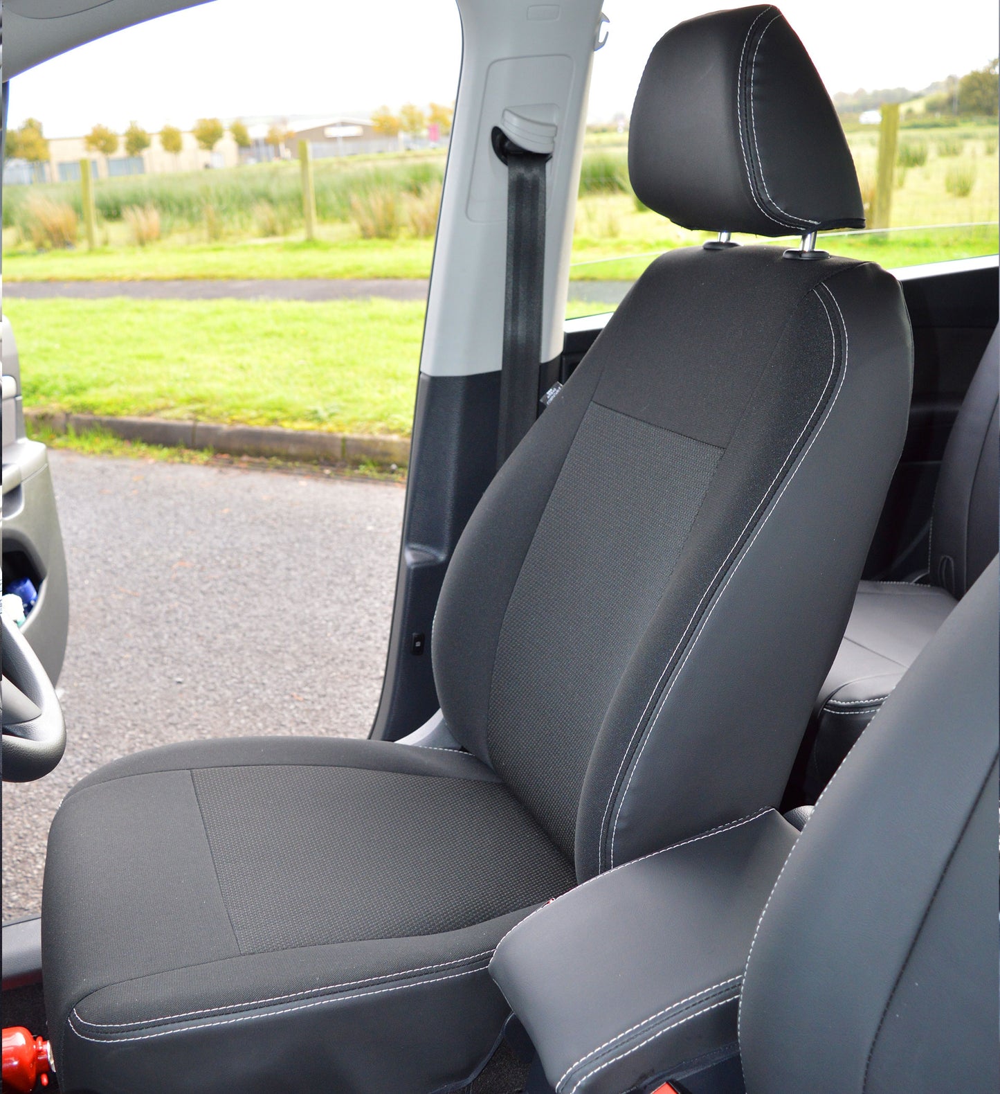 VW Sharan Tailored Waterproof Leather Look Taxi Pack Seat Covers - 2nd Generation.