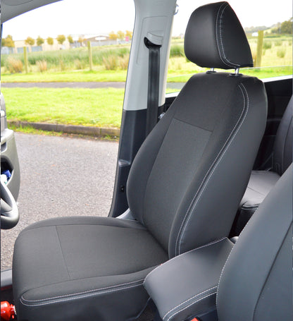 VW Sharan Tailored Waterproof Leather Look Taxi Pack Seat Covers - 2nd Generation.