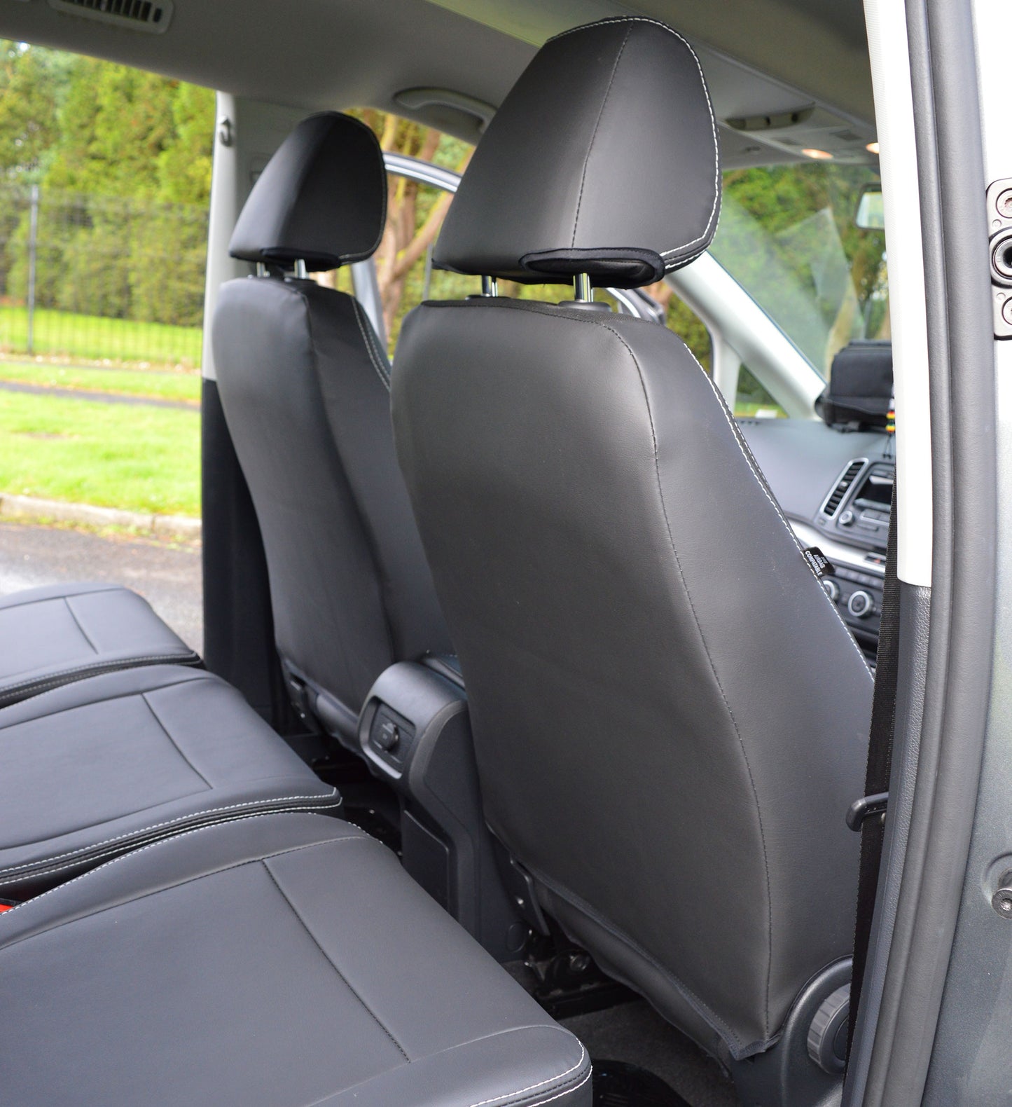 VW Sharan Tailored Waterproof Leather Look Taxi Pack Seat Covers - 2nd Generation.