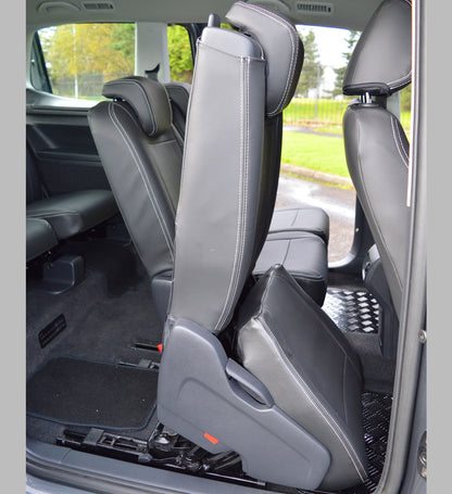 VW Sharan Tailored Waterproof Leather Look Taxi Pack Seat Covers - 2nd Generation.