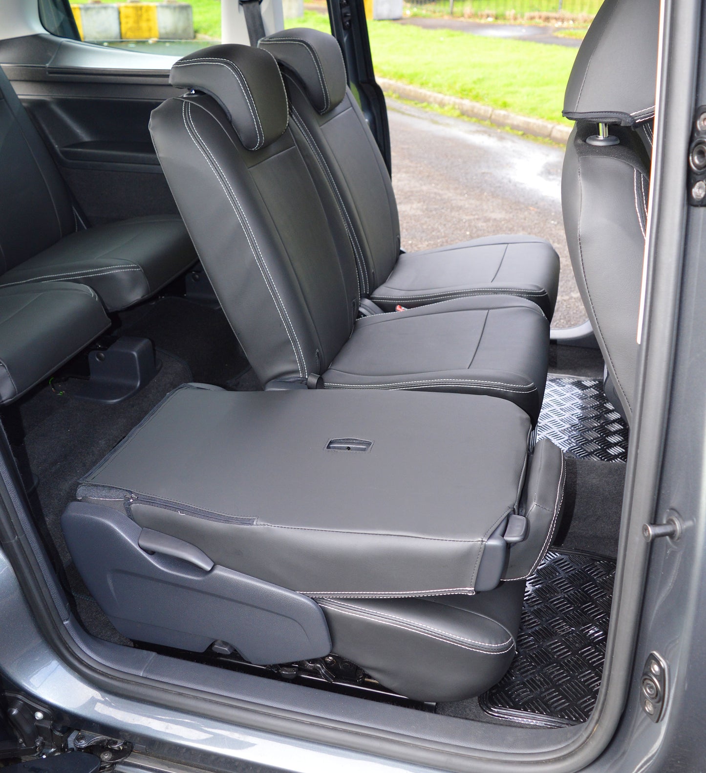Seat Alhambra Tailored Waterproof Leather Look Taxi Pack Seat Covers - 2nd Generation.