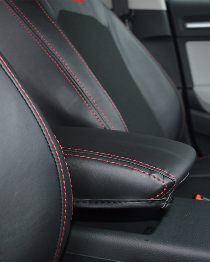 Audi A3 Black leatherette & Fabric Seat Covers -  Third Generation 2012 - Present