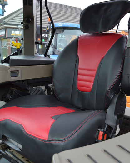 Case IH Tractor Tailored Leatherette Seat Cover For Grammer Maximo Dynamic Driver Seat