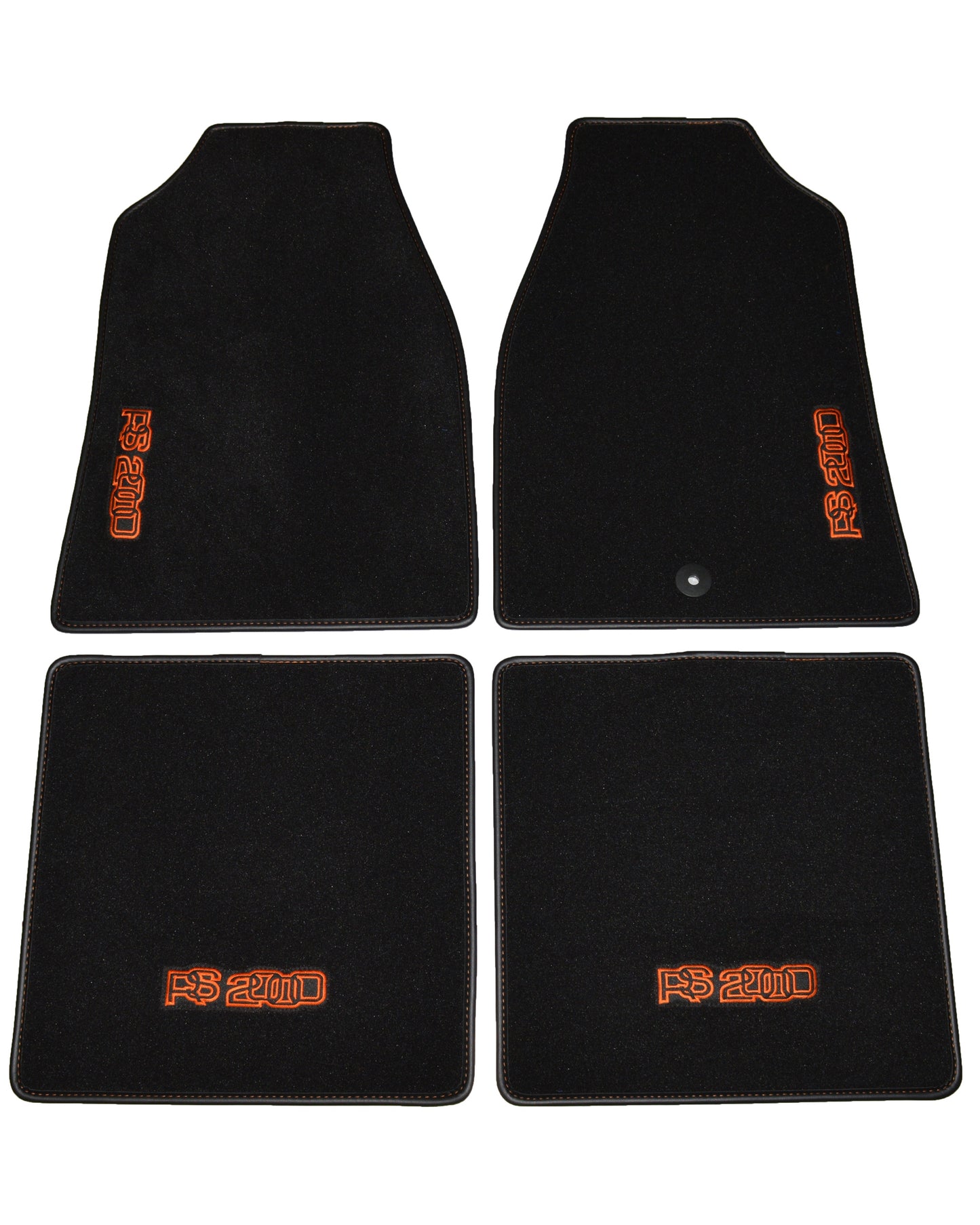Escort MK2 RS2000 - Black Luxury Carpet With Logos