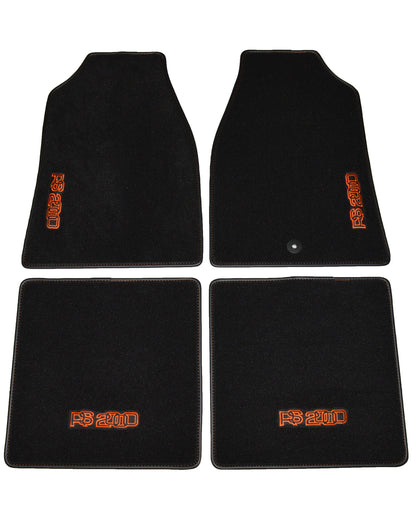 Escort MK2 RS2000 - Black Luxury Carpet With Logos