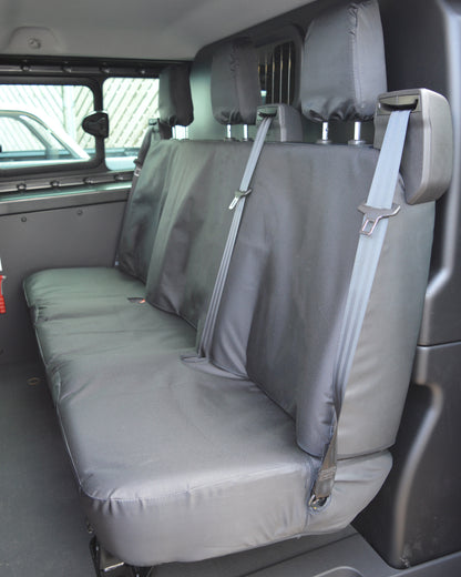 Ford Transit LWB Long Wheel Base Crew Cab Heavy Duty Waterproof Black Seat Covers
